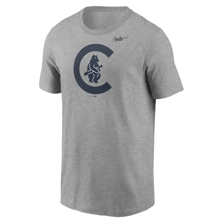 T-shirt Chicago Cubs MLB Swoosh Coop Logo C+Ours debout GR