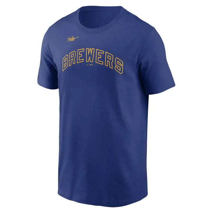 T-shirt RBL à logo Swoosh Coop des Milwaukee Brewers MLB