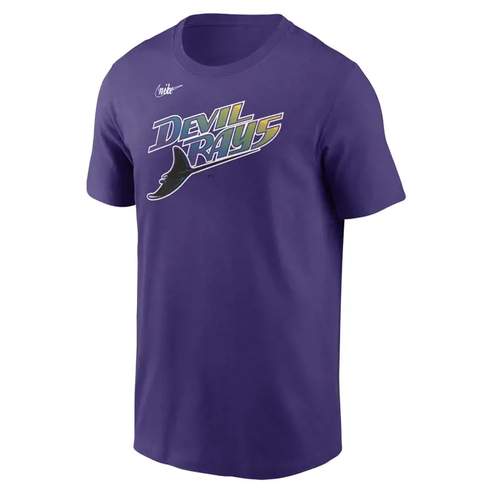 T-shirt Tampa Bay Devil Rays MLB Swoosh Coop Logo VIO