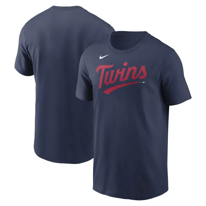 T-shirt Wordmark Swoosh MLB Minnesota Twins NAVY