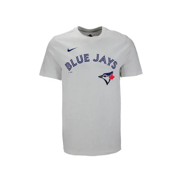T-shirt Swoosh Wordmark MLB des Blue Jays de Toronto – Blanc