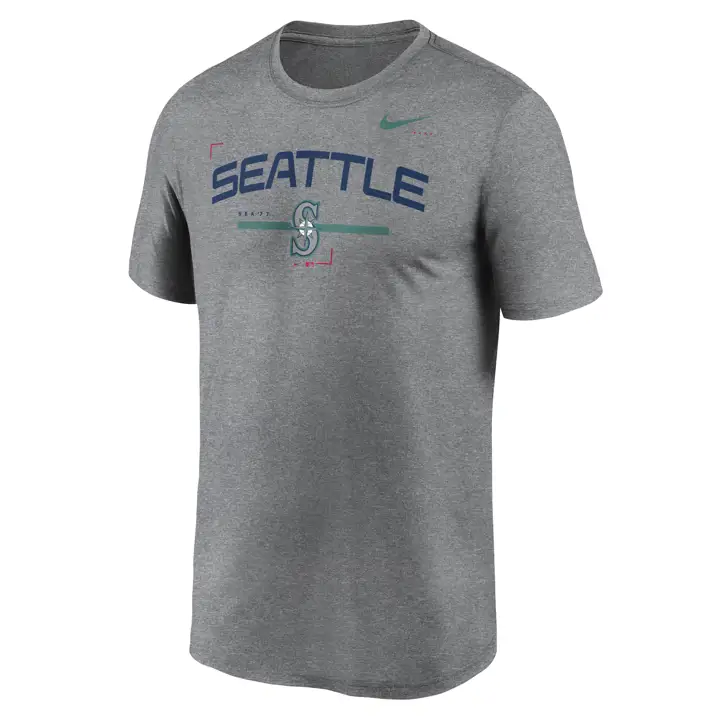 T-shirt légende locale des Mariners de Seattle MLB GRIS