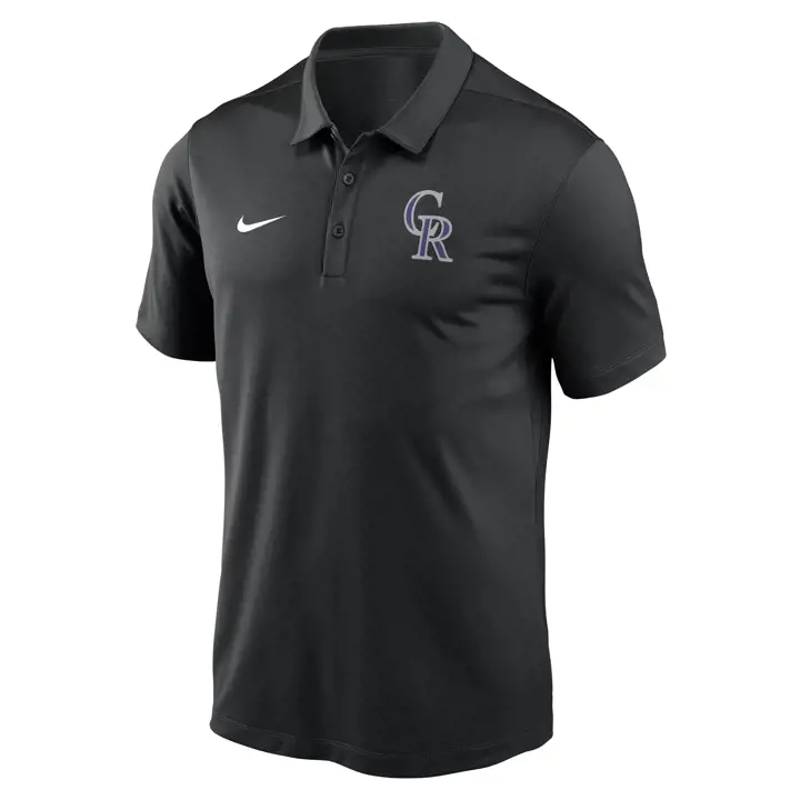 Polo d'agilité de l'équipe MLB des Colorado Rockies BLK