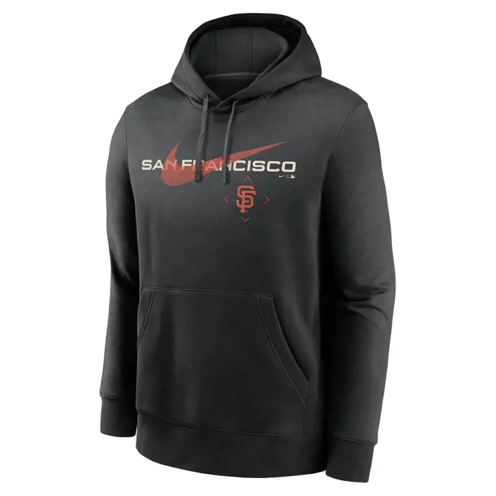 San Francisco Giants MLB Sweat à capuche Nike Swoosh Noir
