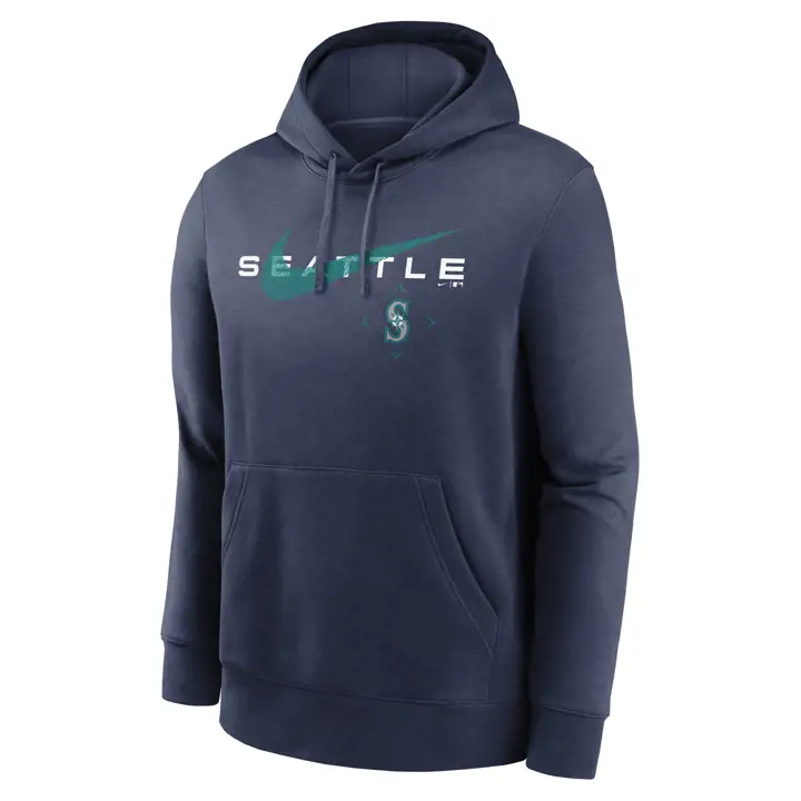 Sweat à capuche Swoosh MLB Seattle Mariners BLEU MARINE