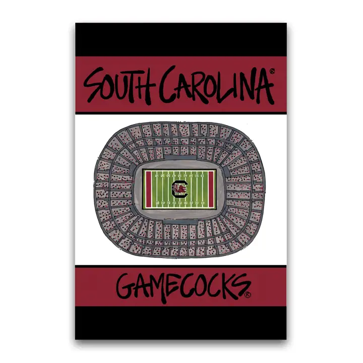 Drapeau du stade de football de S. Carolina AST