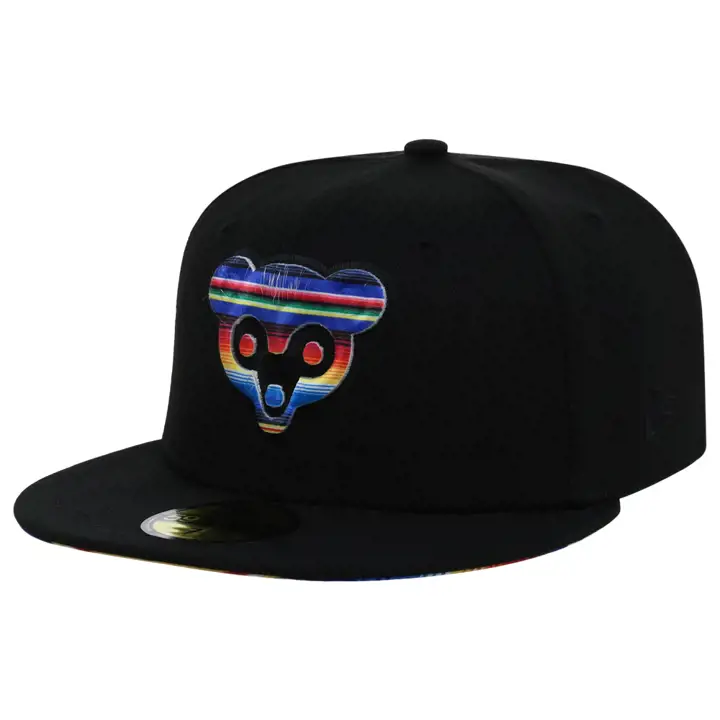 Couverture tissée MLB des Cubs de Chicago 59FIFTY NOI/NOI/AST