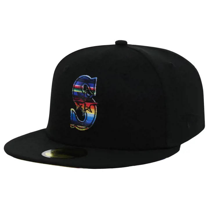 Couverture tissée Seattle Mariners MLB 59FIFTY NOI/NOI/AST