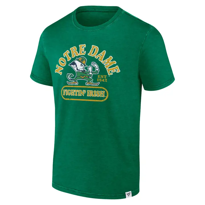 T-shirt Notre Dame Fighting Irish NCAA Héritage effet délavé