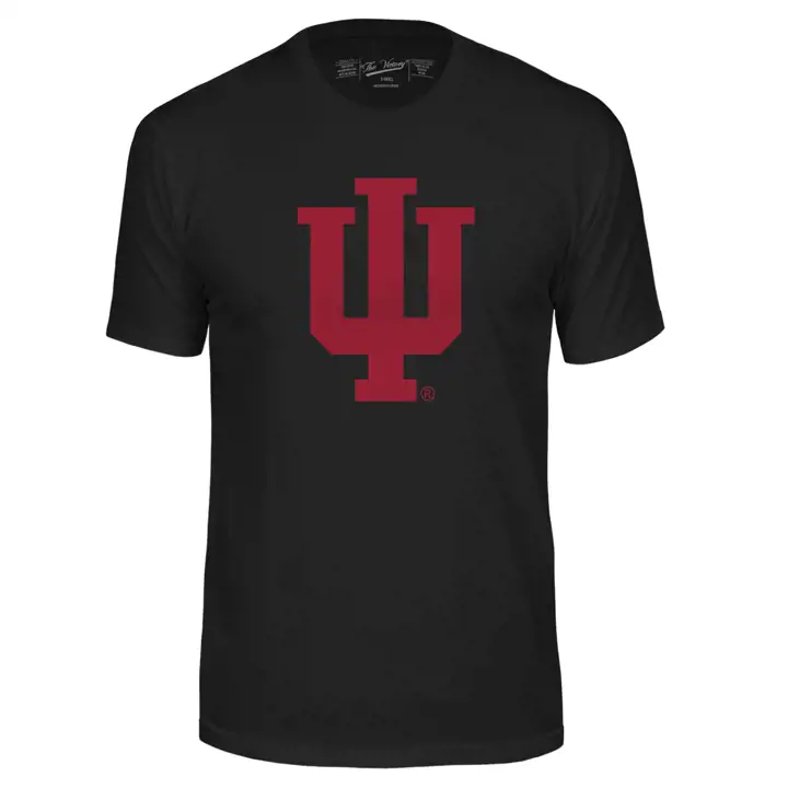 T-shirt noir à grand logo NCAA Indiana Hoosiers 2F