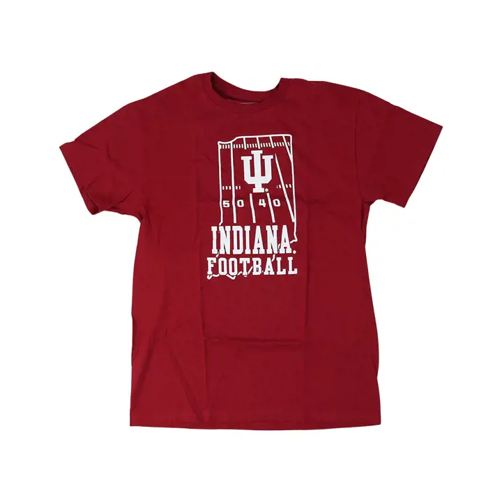 T-shirt Homme Indiana Hoosiers 2F NCAA State Pride 22 Rouge Cramoisi