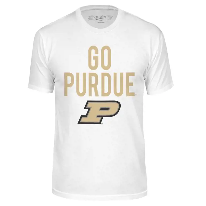 T-shirt Slogan NCAA Purdue Boilermakers 2F Blanc