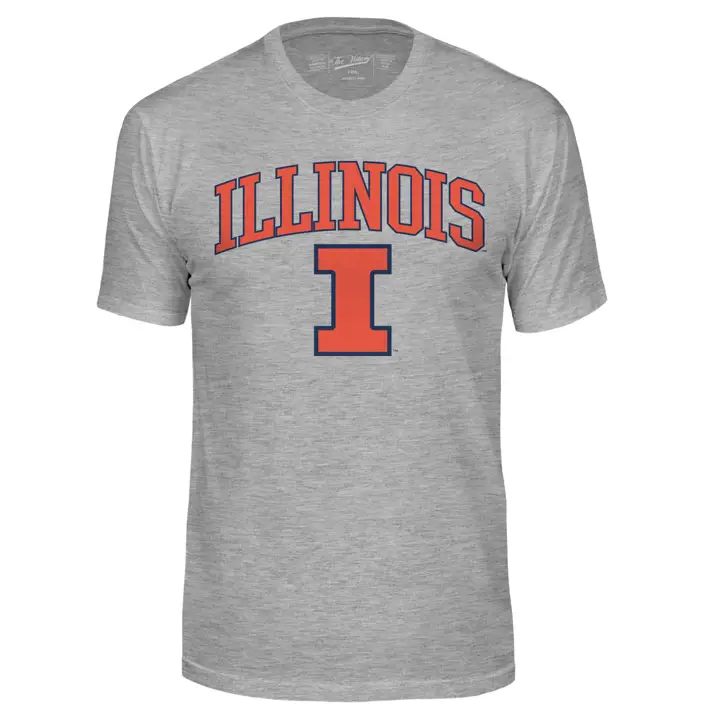 T-shirt Illinois Fighting Illini 2F NCAA Midsize gris