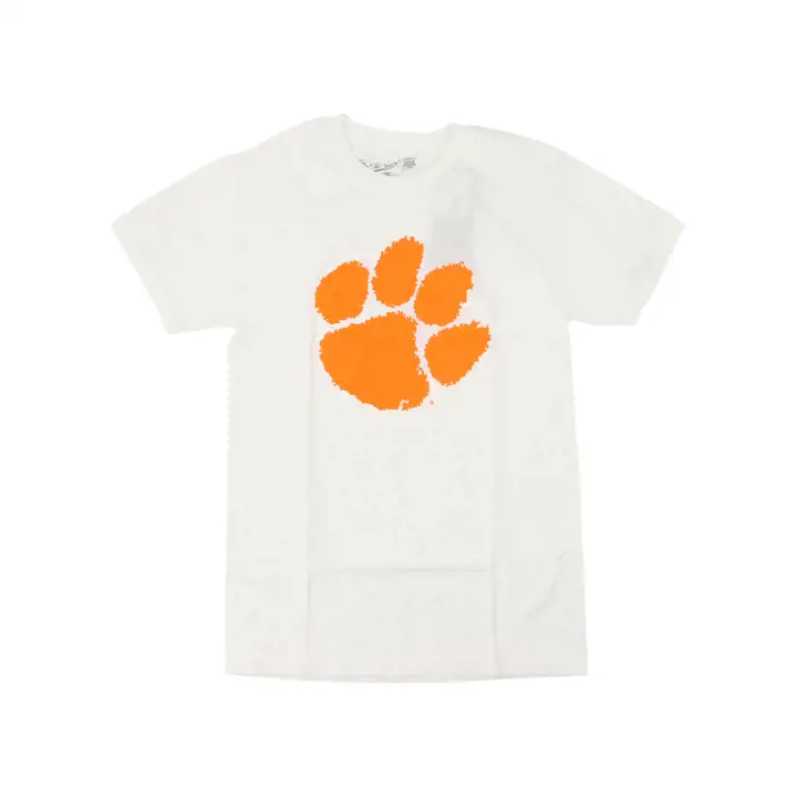 T-shirt blanc à grand logo Clemson Tigers 2F NCAA