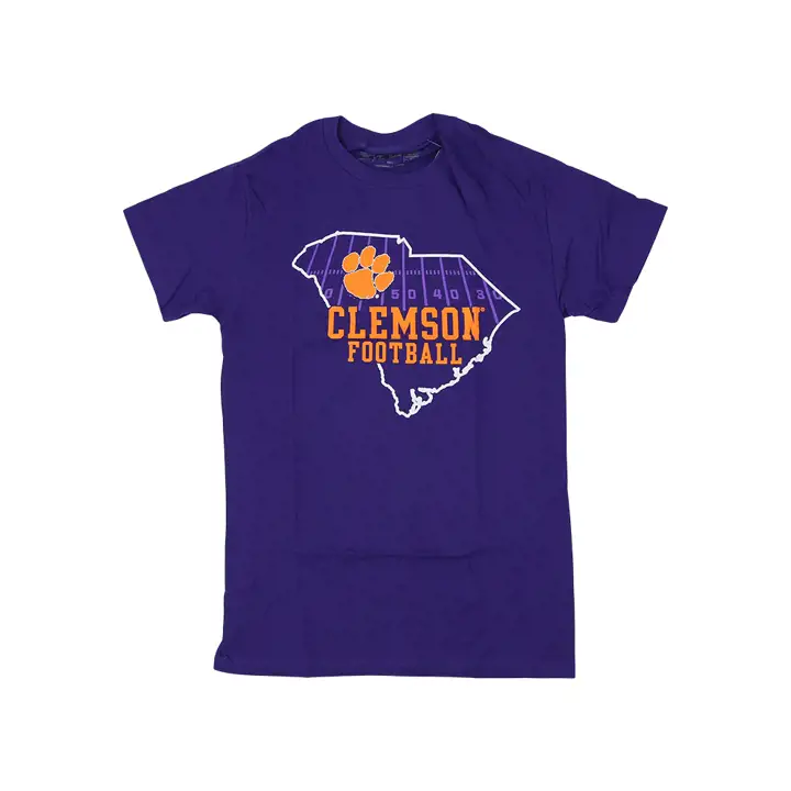 T-shirt Slogan NCAA Clemson Tigers 2F pur