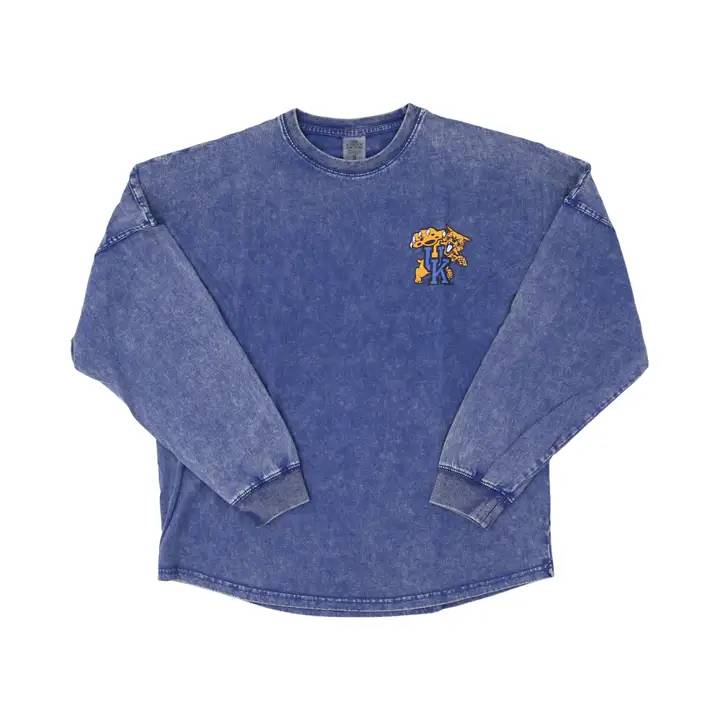 Kentucky Wildcats NCAA Women's Faded Wash Pullover 22 rbl