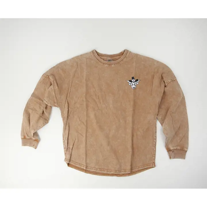 Texas Longhorns NCAA – Chandail délavé pour femme 22 org