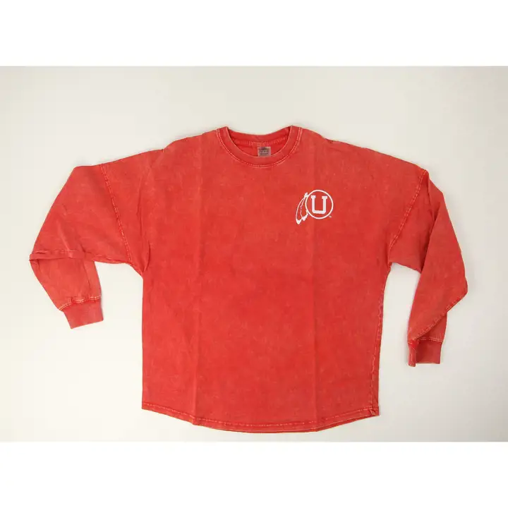 Utah Utes NCAA Pull Femme Délavé 22 Rouge