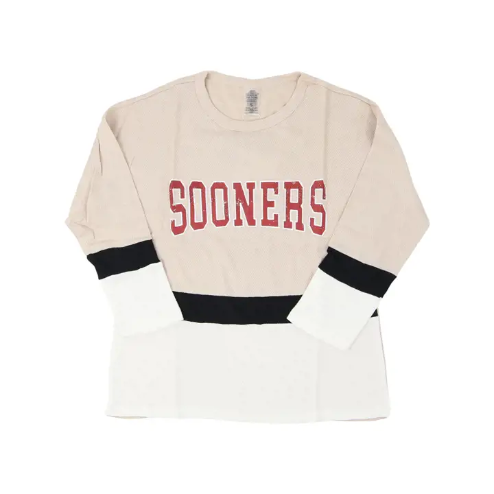 Oklahoma Sooners NCAA Femme Setting the Standard Manches Longues 22 cri