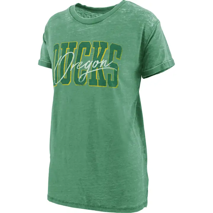 T-shirt ample vintage Oregon Ducks NCAA pour femme 22 vert