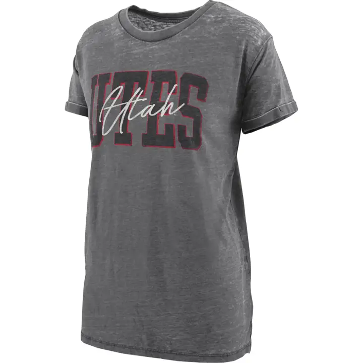 T-shirt ample vintage NCAA Femme Utah Utes 22 noir