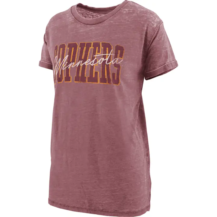 T-shirt coupe ample vintage NCAA femme Minnesota Golden Gophers