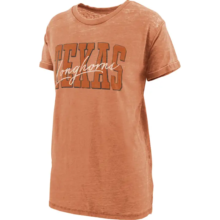 T-shirt de petite amie vintage Texas Longhorns NCAA pour femme 22 ou
