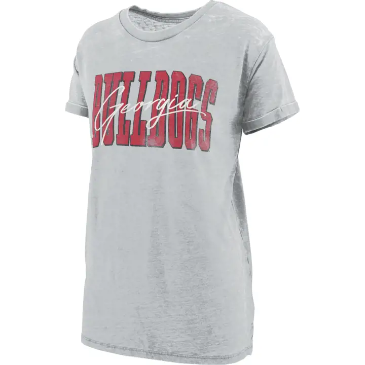 T-shirt vintage ample pour femme NCAA Georgia Bulldogs 22 g