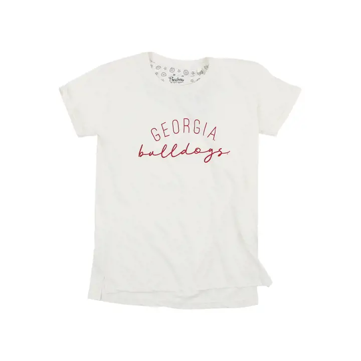 T-shirt vintage ample pour femme NCAA Georgia Bulldogs 22 i