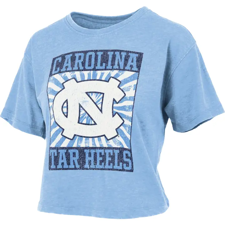 North Carolina Tar Heels NCAA Women's Vintage Washed Crop T-
