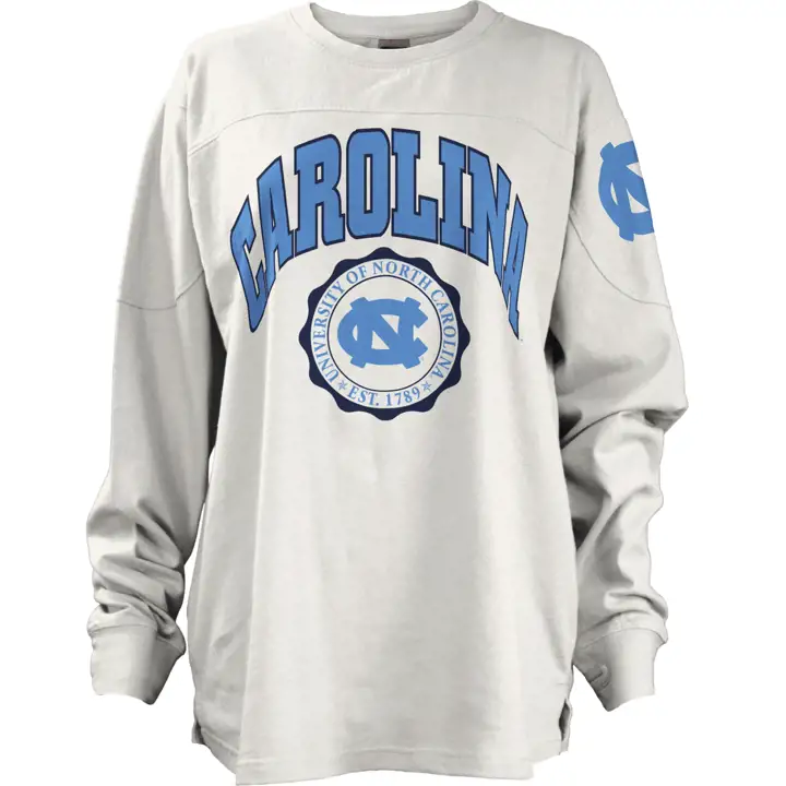 North Carolina Tar Heels NCAA T-Shirt oversize femme blanc