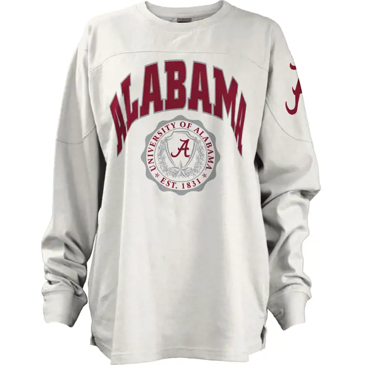 Alabama Crimson Tide NCAA Chemise Ample Femme Blc