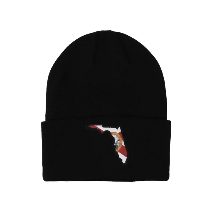 FLORIDE Écusson drapeau d'État tricot noir