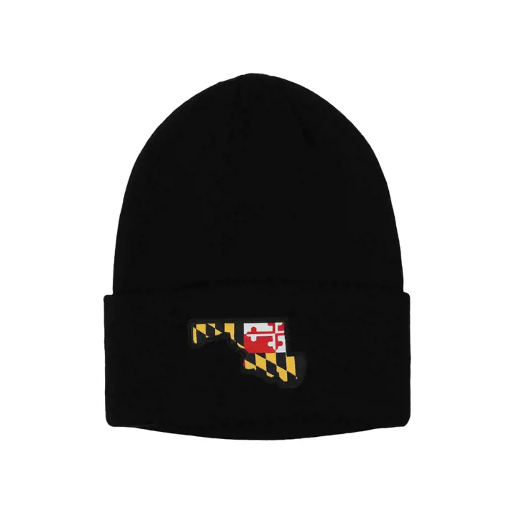 Écusson drapeau du MARYLAND, tricoté, noir