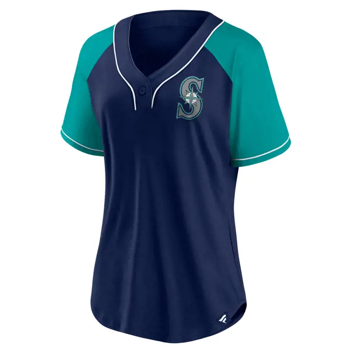 T-shirt Diva Ligue féminine des Mariners de Seattle MLB 23 marine