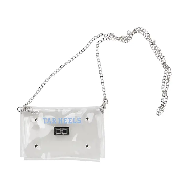 Sac bandoulière transparent enveloppe North Carolina Tar Heels