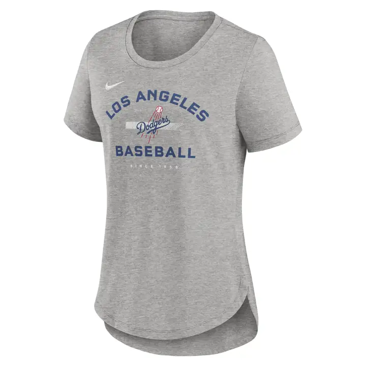 T-shirt Triblend Nike MLB Femme LOS ANGELES DODGERS 23 gris