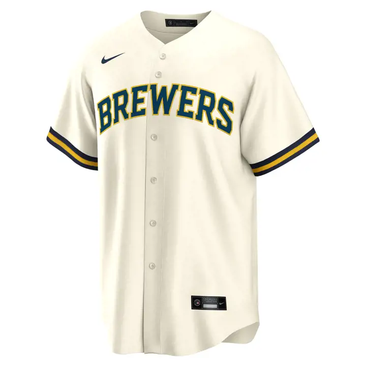 Maillot de joueur officiel BREWERS MLB Réplique Willy Adames IVO