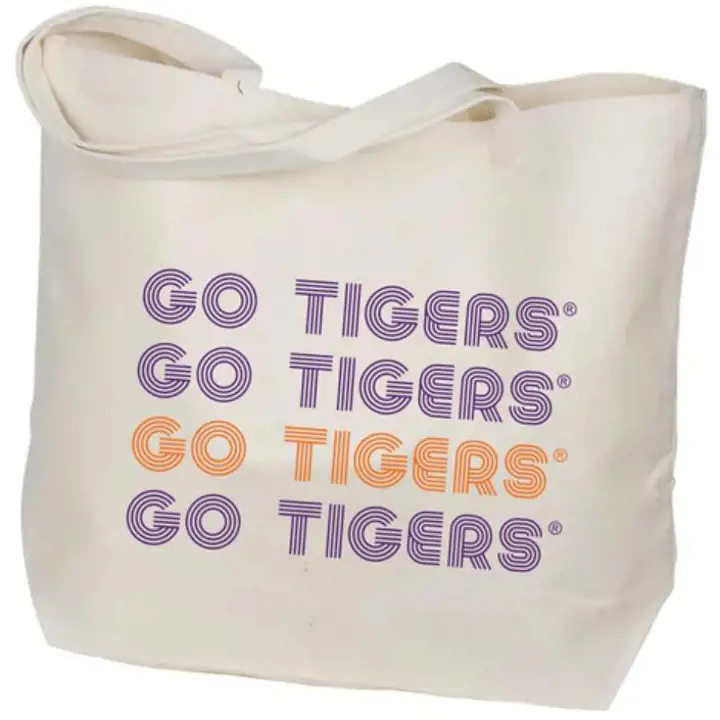 Sac fourre-tout rétro en toile Clemson Tigers