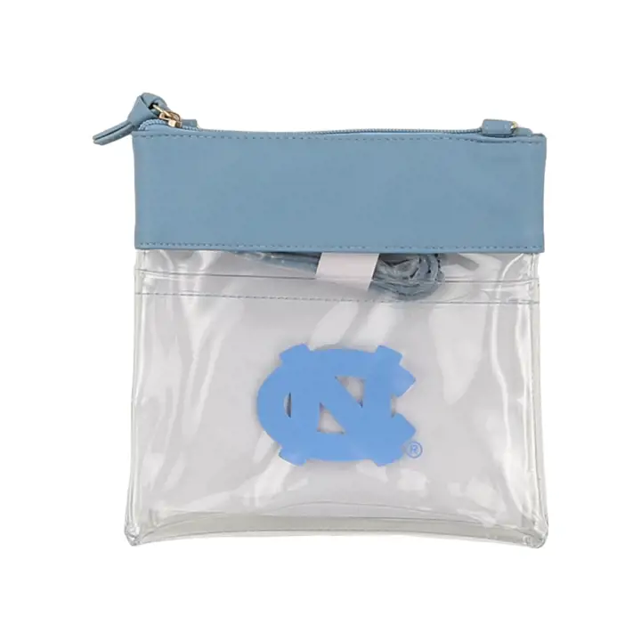 Sac bandoulière transparent Tar Heels de la Caroline du Nord