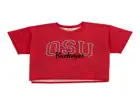 Ohio State Buckeyes NCAA Women's Kimberly Tie Dye Crop T-Shirt T-Shirts