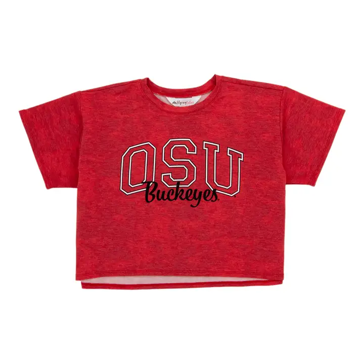 T-shirt court tie-dye Kimberly pour femme des Buckeyes d'Ohio State (NCAA)