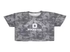 Ohio State Buckeyes NCAA Women's Kimberly Tie Dye Crop T-Shirt T-Shirts