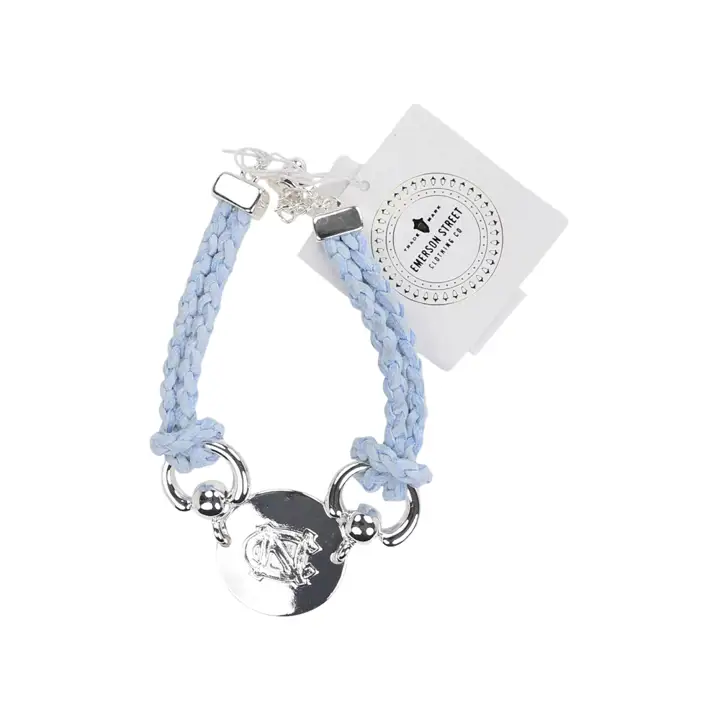 Bracelet en suède Alana des Tar Heels de la Caroline du Nord
