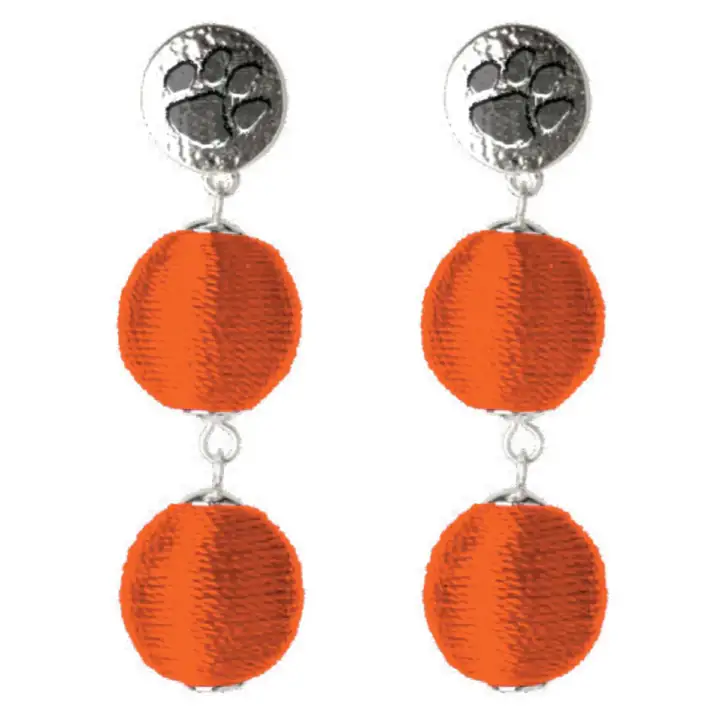Boucles d'oreilles Sonata Clemson Tigers