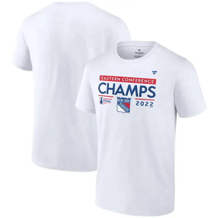 T-shirt L.R. Champion de conférence LNH Rangers de New York 22 BLN