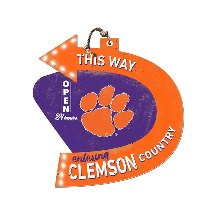 Panneau fléché Clemson Tigers - Équipe Pays ast