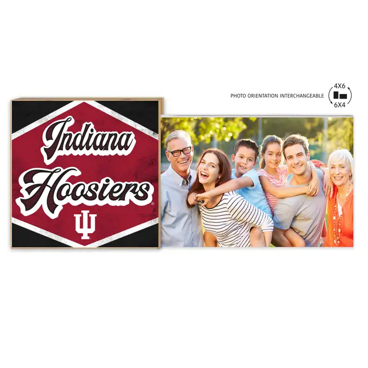 Cadre flottant diamant rétro Indiana Hoosiers