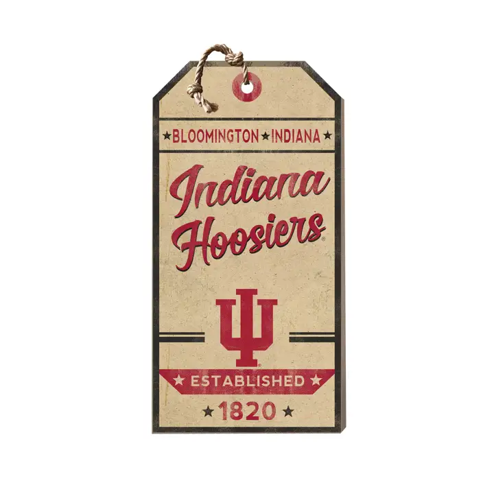 Étiquette à suspendre Indiana Hoosiers Team Spirit ast