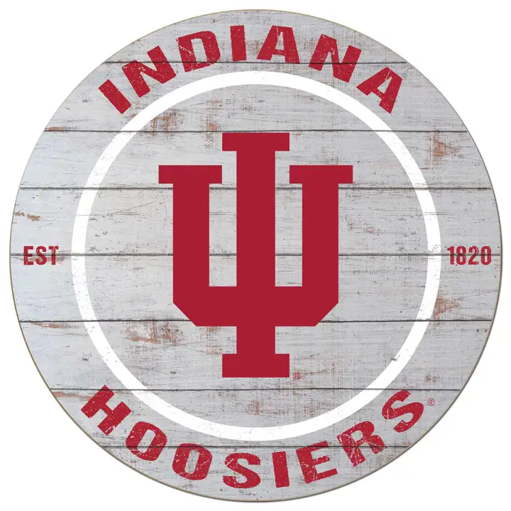 Enseigne cercle 20x20 Indiana Hoosiers - Ast. classique